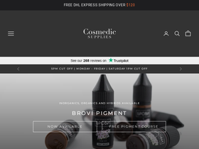 cosmedic-supplies.com homepage screenshot