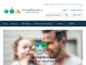 autismresources.co.za homepage screenshot