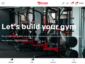 dstarsgymequipment.com homepage screenshot