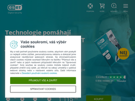 'eset.cz' screenshot