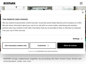 'boxpark.co.uk' screenshot
