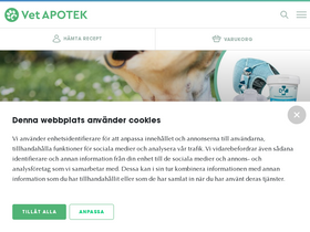 'vetapotek.se' screenshot