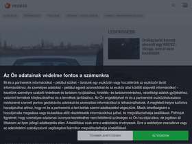 'vezess.hu' screenshot