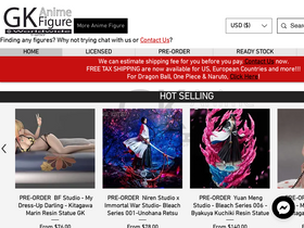 'gkfigureworldwide.com' screenshot