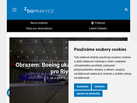 'zdopravy.cz' screenshot