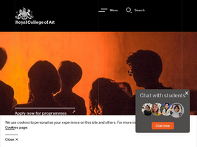 'rca.ac.uk' screenshot