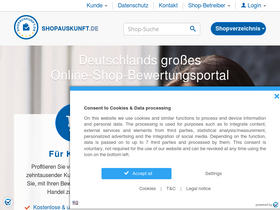 'shopauskunft.de' screenshot