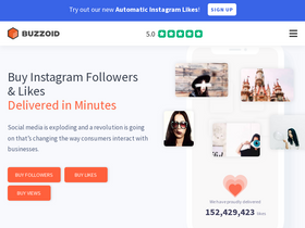 'buzzoid.com' screenshot