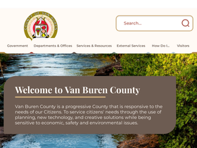 'vanburencountymi.gov' screenshot