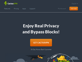 'cactusvpn.com' screenshot