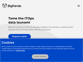 'bigpanda.io' screenshot