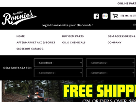 'ronniesmailorder.com' screenshot
