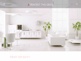 'architecttwocents.com' screenshot