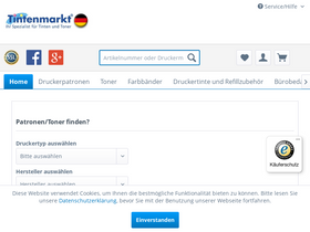 'tintenmarkt.de' screenshot