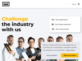 'wooting.io' screenshot