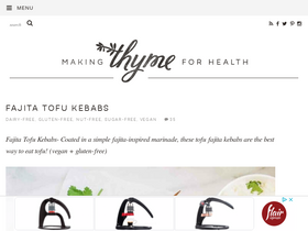'makingthymeforhealth.com' screenshot