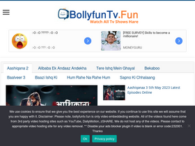 'bollyfuntv.fun' screenshot