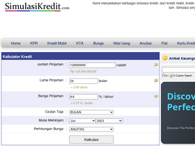 'simulasikredit.com' screenshot