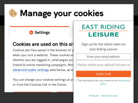 'eastridingleisure.co.uk' screenshot