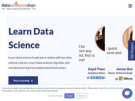 'datasciencedojo.com' screenshot