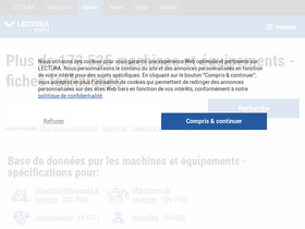 'lectura-specs.fr' screenshot