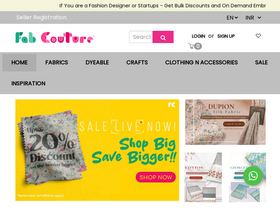 'fabcouture.in' screenshot