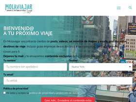'molaviajar.com' screenshot