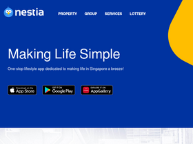'nestia.com' screenshot