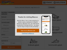 'mascus.hu' screenshot