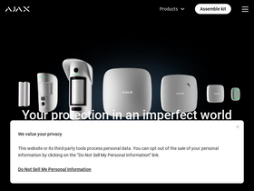 'ajax.systems' screenshot