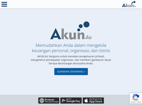 'akun.biz' screenshot