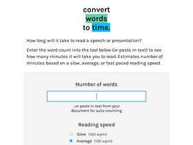 'wordstotime.com' screenshot