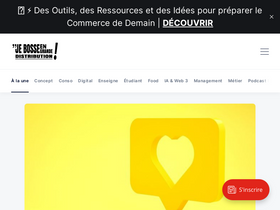 'jebosseengrandedistribution.fr' screenshot