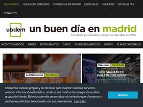 'unbuendiaenmadrid.com' screenshot