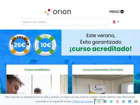 'orionformacion.com' screenshot