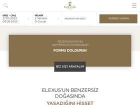 'elexushotel.com.tr' screenshot