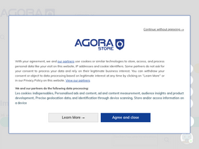 'agorastore.fr' screenshot