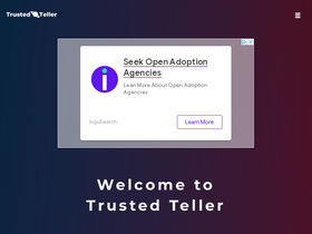 'trustedteller.com' screenshot