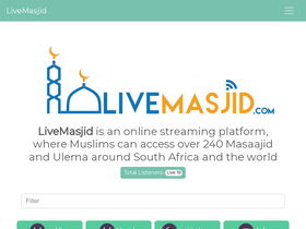 'livemasjid.com' screenshot