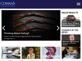 'cowanauctions.com' screenshot