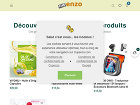 Cupenzo website screenshot