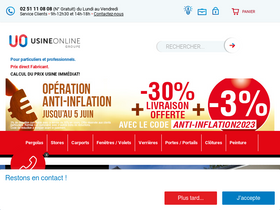 'usine-online.com' screenshot