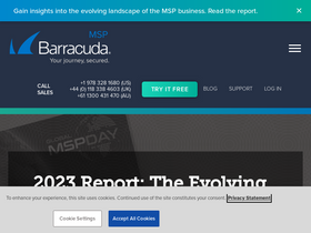 'barracudamsp.com' screenshot