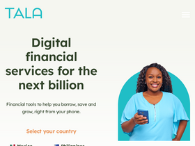 'tala.co' screenshot