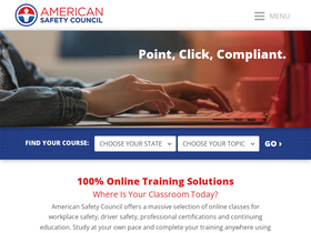 'americansafetycouncil.com' screenshot