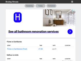 'boxingstreamlinks.com' screenshot