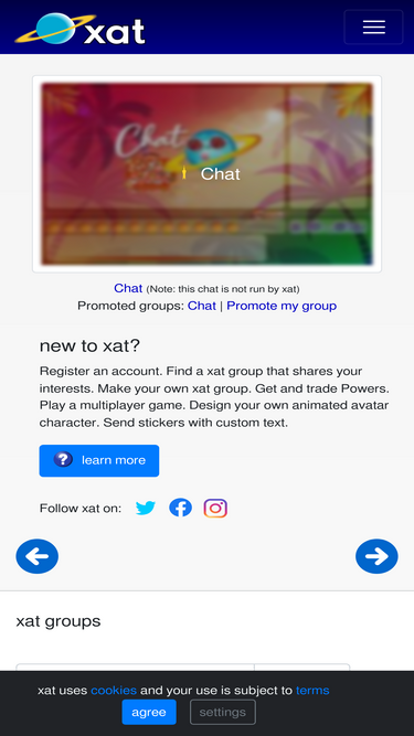 Xat chat register