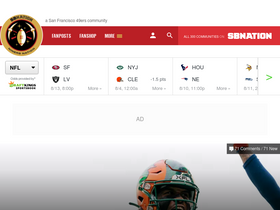 'ninersnation.com' screenshot