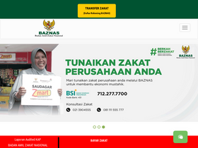 'baznas.go.id' screenshot