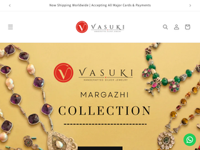 shopvasuki.com homepage screenshot
